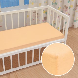Dětské jersey napínací prostěradlo do postýlky JR-004 Meruňkové - Biante.cz