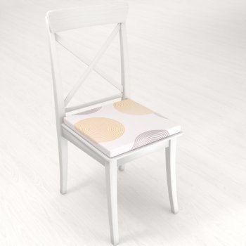 Sametový čtvercový podsedák Tamara TMR-023 Žluté a šedé designové kruhy na smetanovém - 38x38x3 cm - detail 1 - Biante.cz Sametový čtvercový podsedák Tamara TMR-023 Žluté a šedé designové kruhy na smetanovém - 38x38x3 cm - detail 1 - Biante.cz