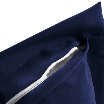 Dekorační povlak na polštář s lemem Rongo RG-084 Námořnická modrá - detail 1 - Biante.cz
