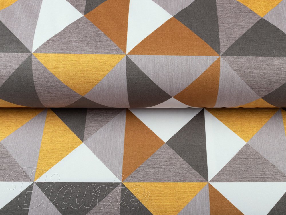 Sametová látka Tamara TMR-020 Žluto-šedobéžové trojúhelníky - šířka 150 cm - detail 3 - Biante.cz Sametová látka Tamara TMR-020 Žluto-šedobéžové trojúhelníky - šířka 150 cm - detail 3 - Biante.cz