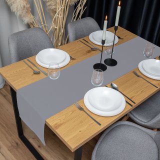 Dekorační běhoun na stůl Rongo RG-068 Šedý - detail 1 - Biante.cz Dekorační běhoun na stůl Rongo RG-068 Šedý - detail 1 - Biante.cz