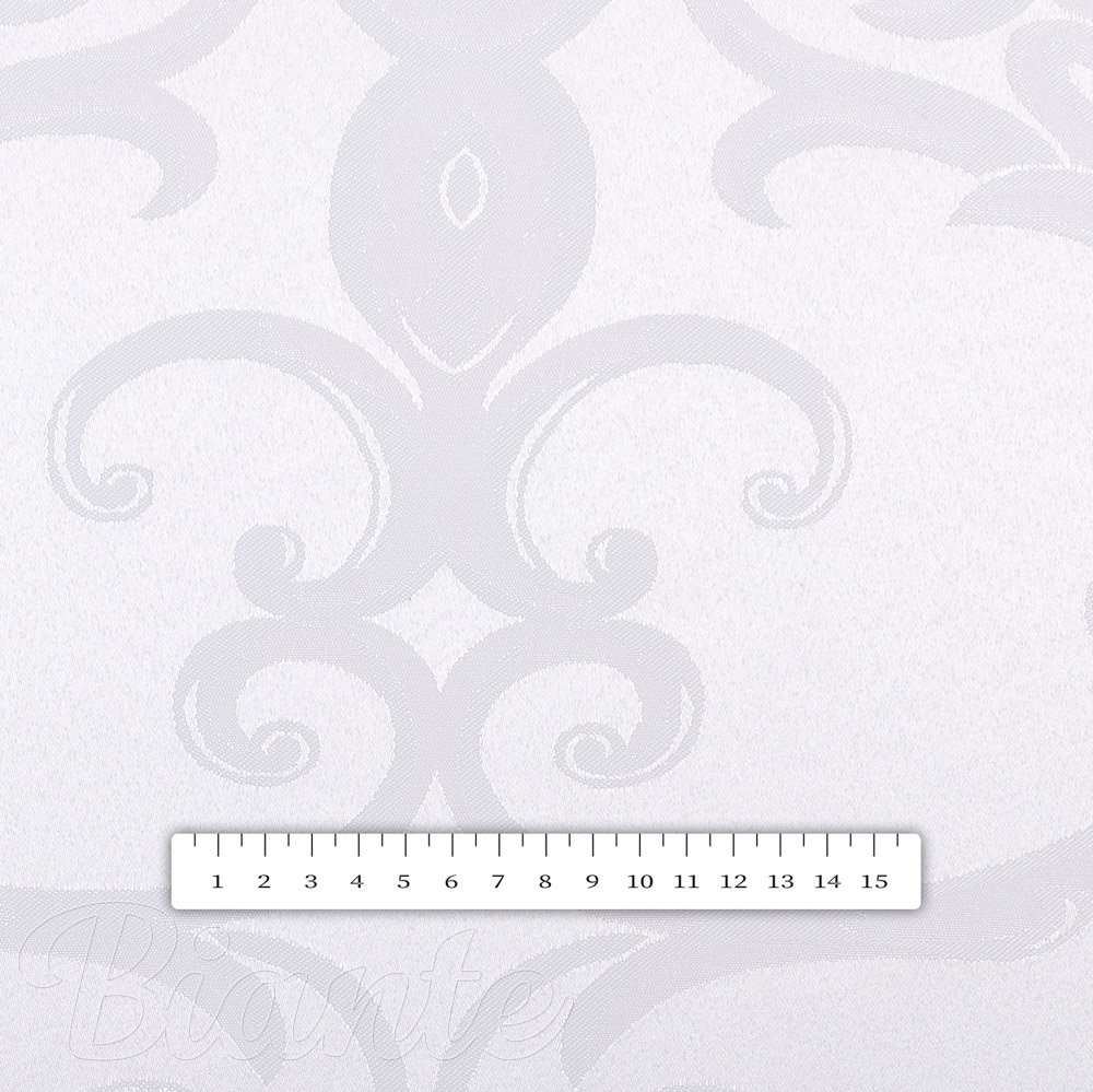 Dekorační látka Monako PM-125 Velký zámecký vzor bílý - šířka 320 cm - detail 7 - Biante.cz