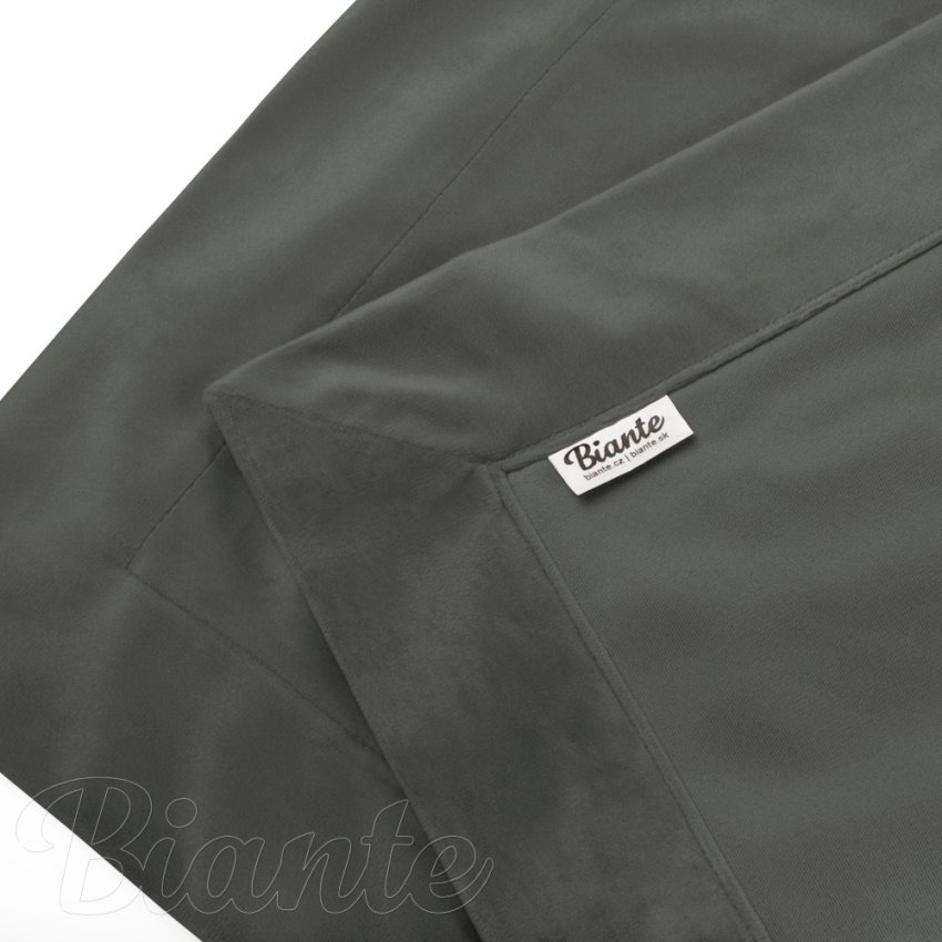 Sametový přehoz/běhoun na postel Velvet Premium SVP-021 Tmavě šedozelený - detail 1 - Biante.cz