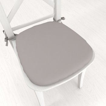Oblý podsedák Rongo RG-101 Světle šedý - 39x37x3 cm - Biante.cz