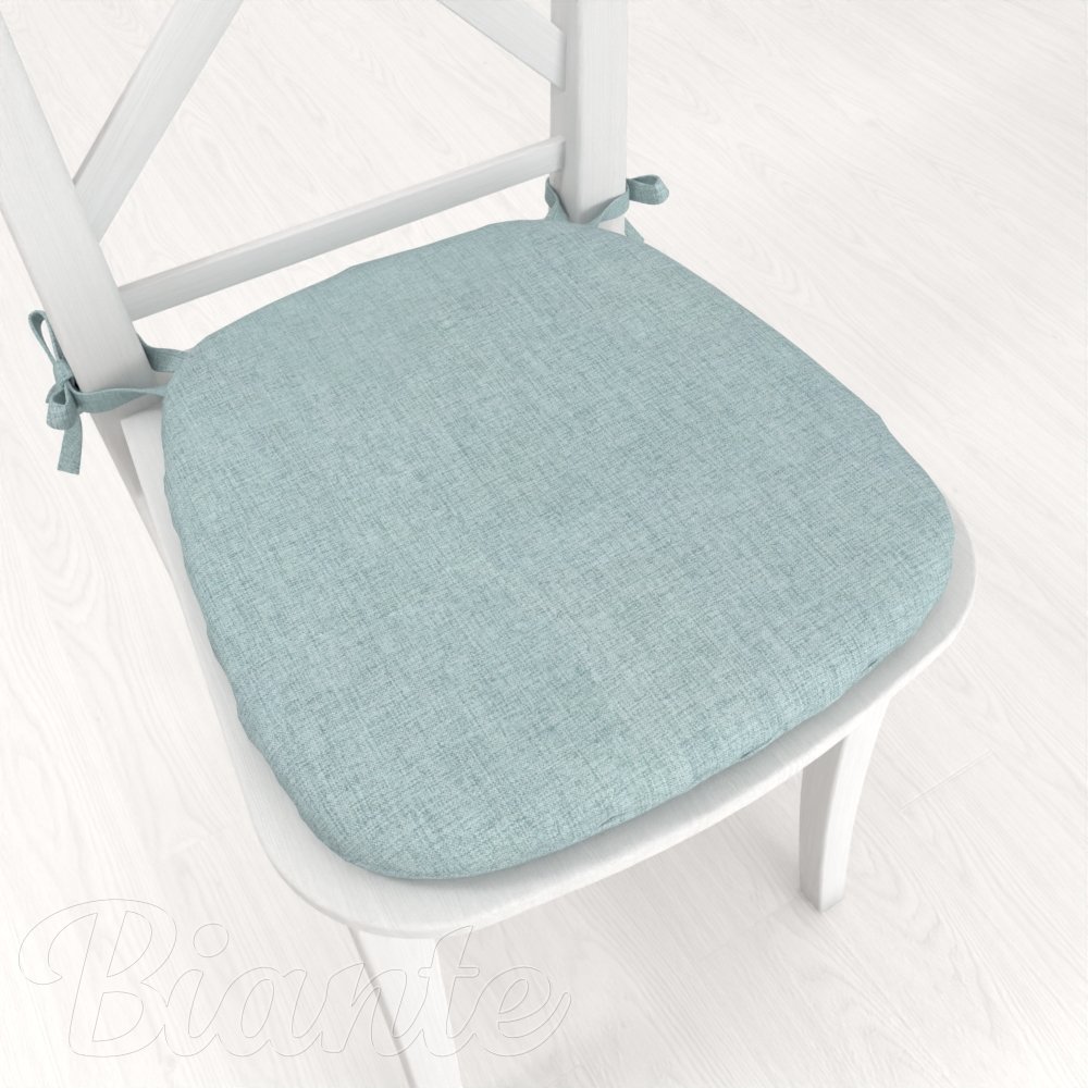 Oblý podsedák BKW-212 Mätovo zelený žíhaný - 39x37x3 cm - Biante.sk
