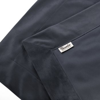 Zamatový prehoz/behúň na posteľ Velvet Prémium SVP-004 Antracitovo sivý - detail 1 - Biante.sk