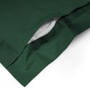 Bavlnená obliečka na vankúš s lemom Moni MO-084 Tmavo zelená - detail 1 - Biante.sk