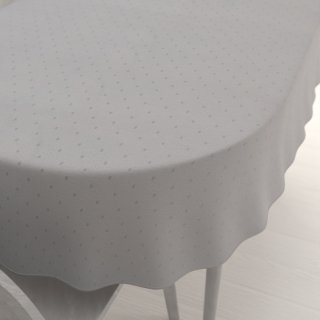 Teflonový oválný ubrus TF-080 Obdélníčky na šedém - Biante.cz