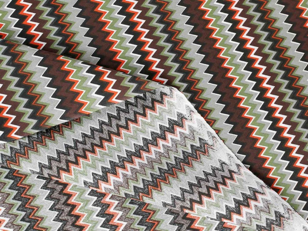 Bavlněná látka/plátno Sandra SA-097 Retro cik cak - šířka 140 cm - detail 3 - Biante.cz