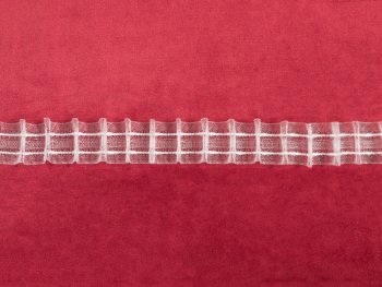 Řasící stuha RS-010 vlnky - šířka 2,5 cm - řasení 1:2 - Biante.cz