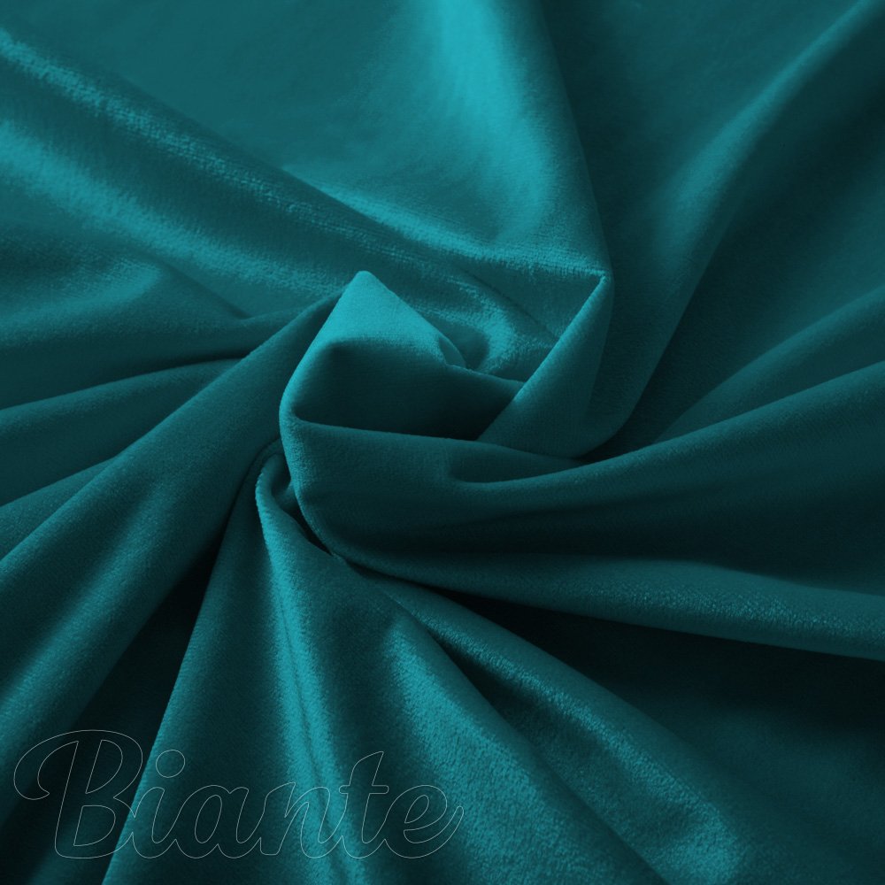 Sametová látka Velvet Premium SVP-025 Petrolejová - šířka 145 cm - detail 1 - Biante.cz