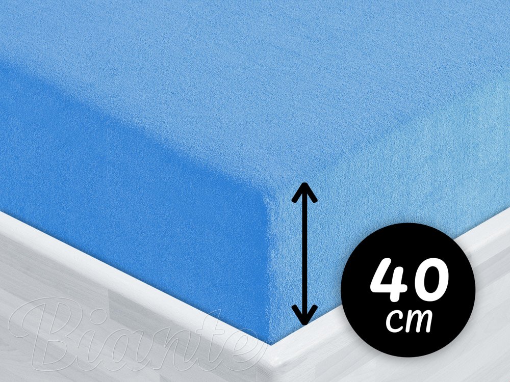 Froté napínací prostěradlo na extra vysokou matraci FR-015 Světle modré - Biante.cz Froté napínací prostěradlo na extra vysokou matraci FR-015 Světle modré - Biante.cz