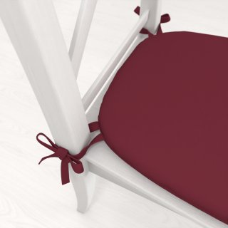 Oblý podsedák Rongo RG-044 Tmavě bordó - 39x37x3 cm - detail 1 - Biante.cz