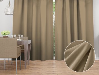 Sametový závěs Velvet Premium SVP-026 Kávově béžový - Biante.cz