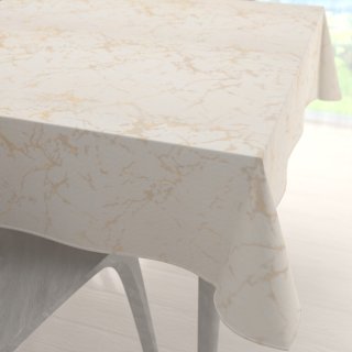 Dekorační čtvercový ubrus Parma PM-115 Zlatý mramor na béžovém - Biante.cz