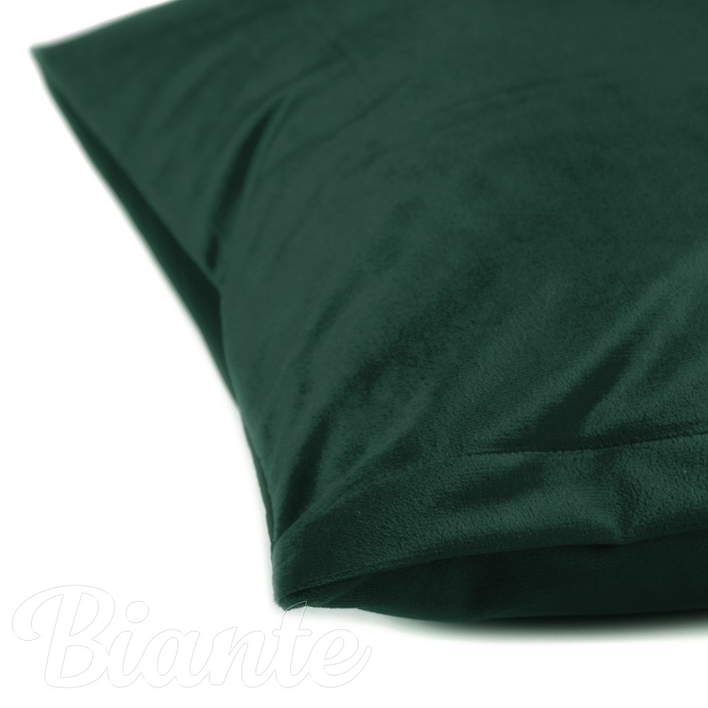 Sametový povlak na polštář Velvet Premium SVP-044 Lesní zelená - detail 2 - Biante.cz