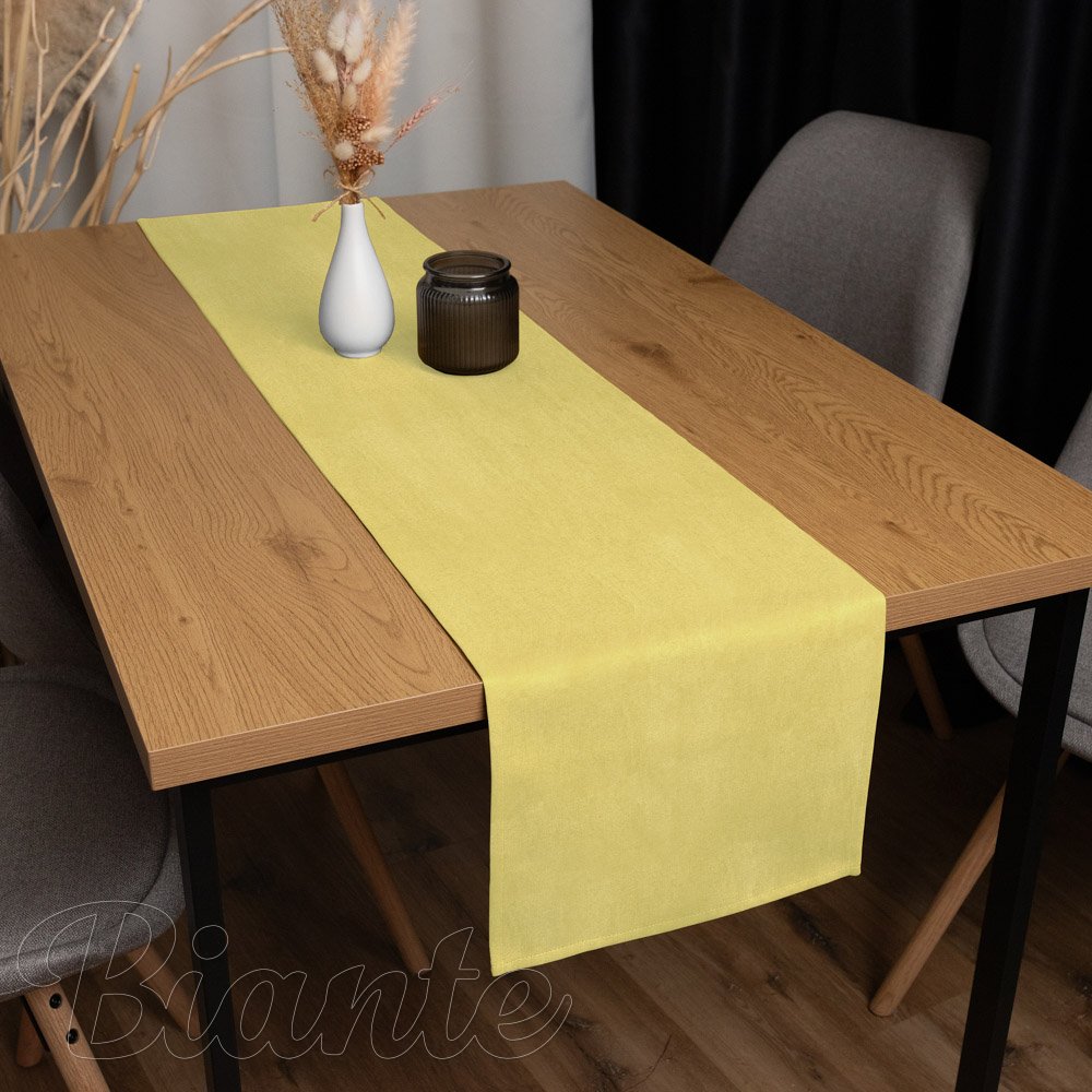 Dekoračný behúň na stôl BKW-209 Žltozelené žíhanie - detail 1 - Biante.sk
