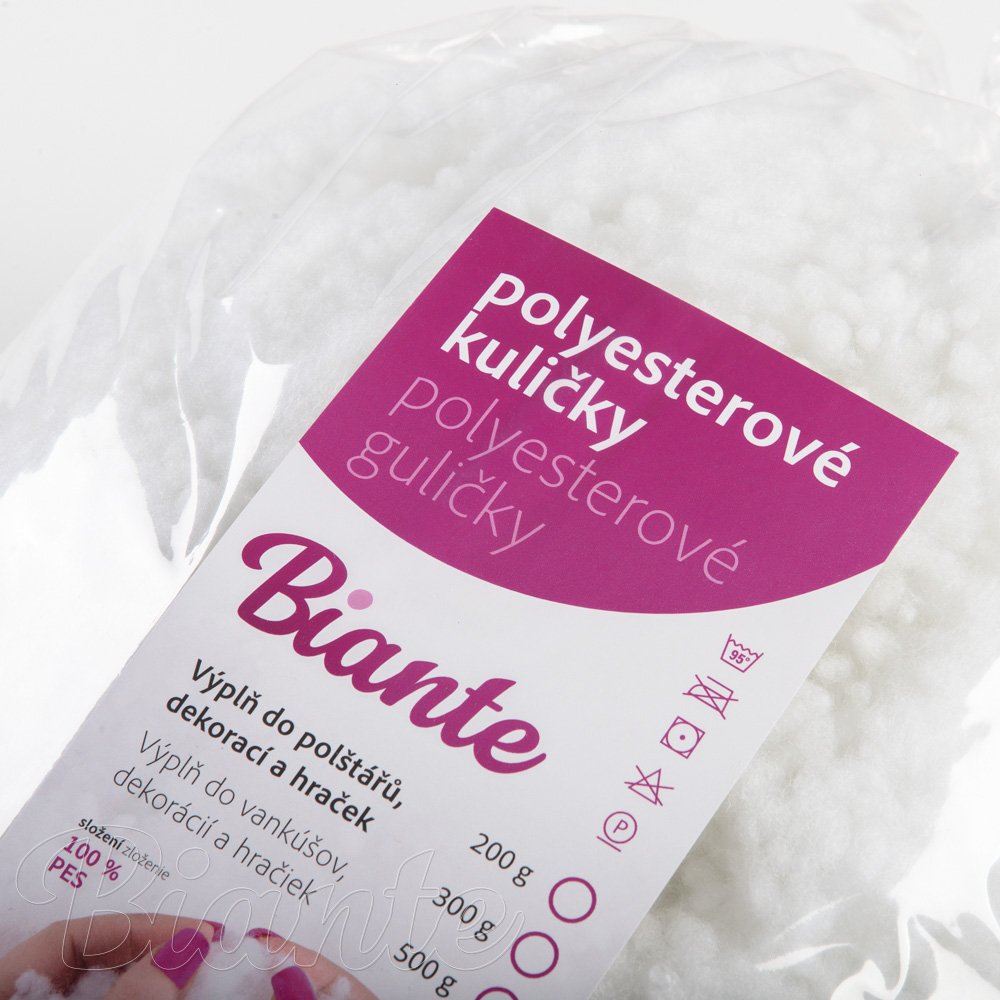 Výplň do polštářů polyesterové kuličky z dutého vlákna 500 g - detail 2 - Biante.cz