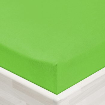 Jersey napínacie prestieradlo JR-019 Žiarivo zelené - Biante.sk