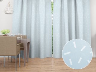 Dekoračný záves PM-063 Konfety na pastelovo modrosivom - Biante.sk Dekoračný záves PM-063 Konfety na pastelovo modrosivom - Biante.sk