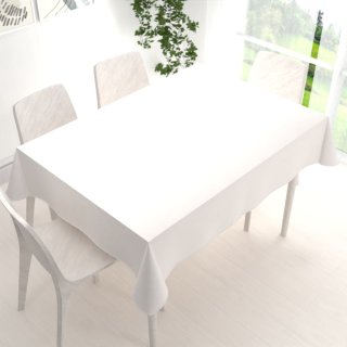 Sametový obdélníkový ubrus Velvet Premium SVP-024 Krémově bílý - detail 1 - Biante.cz Sametový obdélníkový ubrus Velvet Premium SVP-024 Krémově bílý - detail 1 - Biante.cz