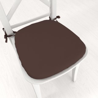 Oblý podsedák Rongo RG-015 Tmavo hnedý - 39x37x3 cm - Biante.sk