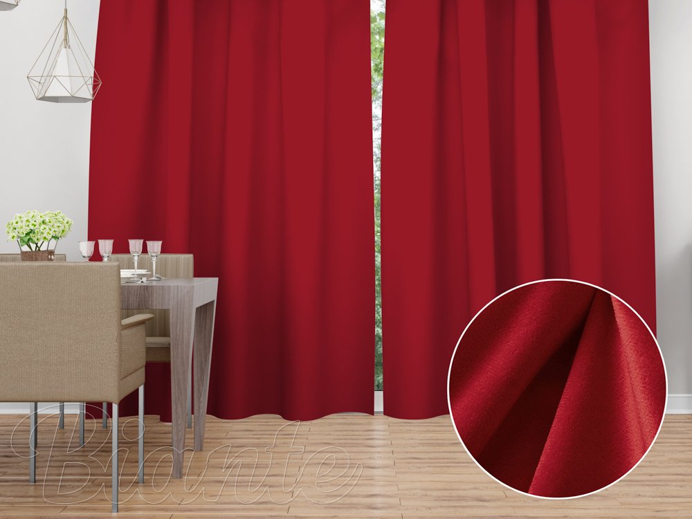 Sametový závěs Velvet Premium SVP-038 Sytě červený - šířka 135 cm - Biante.cz Sametový závěs Velvet Premium SVP-038 Sytě červený - šířka 135 cm - Biante.cz