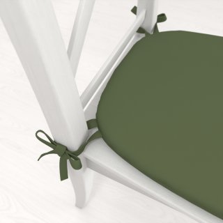 Oblý podsedák Rongo RG-081 Tmavý olivovo zelený - 39x37x3 cm - detail 1 - Biante.sk