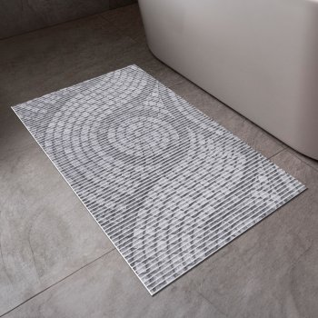Koupelnová pěnová rohož / předložka PRO-014 Šedá mozaika - metráž šířka 65 cm - detail 1 - Biante.cz