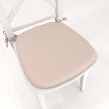 Oblý podsedák Rongo RG-089 Světle béžový - 39x37x3 cm - Biante.cz Oblý podsedák Rongo RG-089 Světle béžový - 39x37x3 cm - Biante.cz