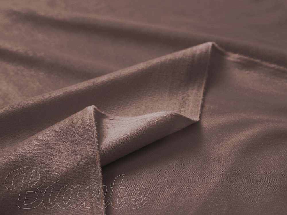 Dekorační látka Samet Velvet SV-008 Světle hnědá - šířka 150 cm - detail 5 - Biante.cz Dekorační látka Samet Velvet SV-008 Světle hnědá - šířka 150 cm - detail 5 - Biante.cz