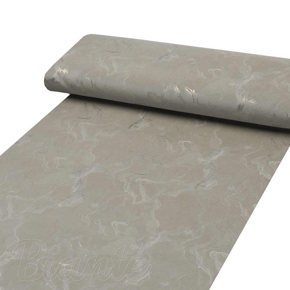 Sametová látka Isabela IBL-019 Zlatý/kouřový mramor na šedobéžovém - šířka 280 cm - detail 2 - Biante.cz