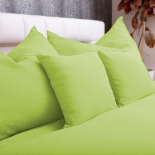 Mušelínové ložní povlečení Nature MSN-058 Světle pistáciové - detail 1 - Biante.cz