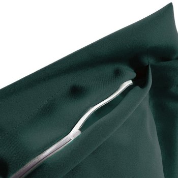 Dekorační povlak na polštář s lemem Rongo RG-099 Tmavý lahvově zelený - detail 1 - Biante.cz
