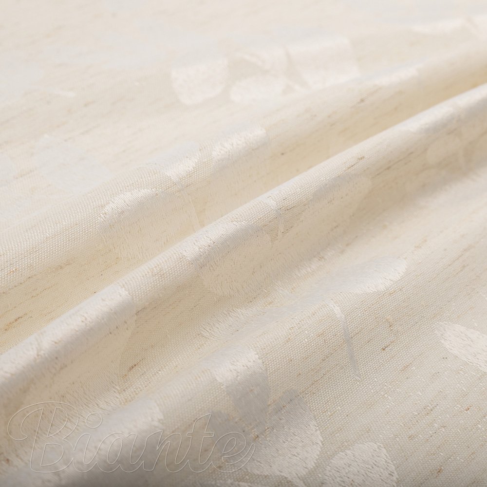 Teflonová látka na ubrusy TF-130 Akátové listy na režném - šířka 160 cm - detail 3 - Biante.cz