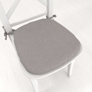 Oblý podsedák BKR-503 Šedý režný - 39x37x3 cm - Biante.cz