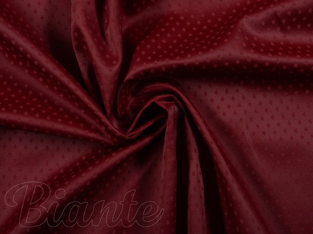 Dekorační látka PM-002 Drobné nopky - vínově červená - šířka 160 cm - detail 1 - Biante.cz Dekorační látka PM-002 Drobné nopky - vínově červená - šířka 160 cm - detail 1 - Biante.cz