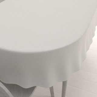 Dekorační oválný ubrus BKS-403 Světle šedobéžový - Biante.cz