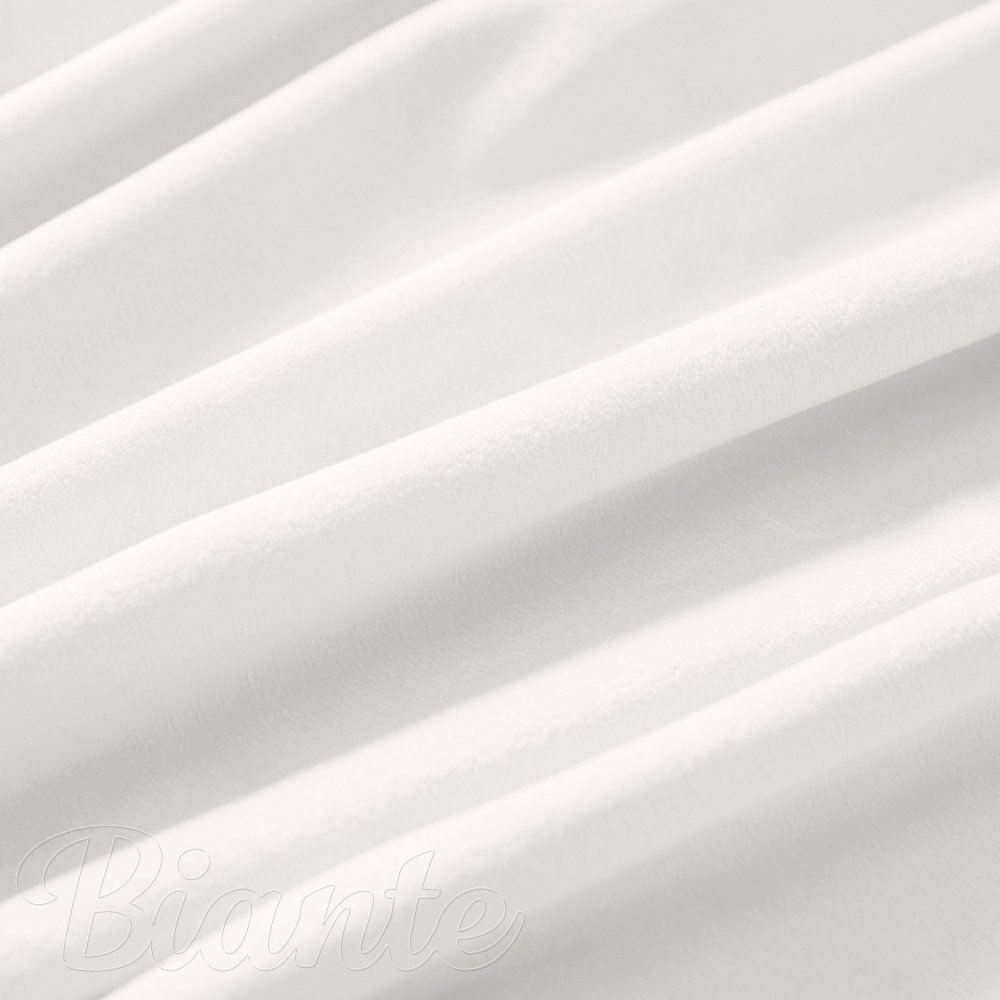 Sametová látka Velvet Premium SVP-024 Krémově bílá - šířka 145 cm - detail 4 - Biante.cz