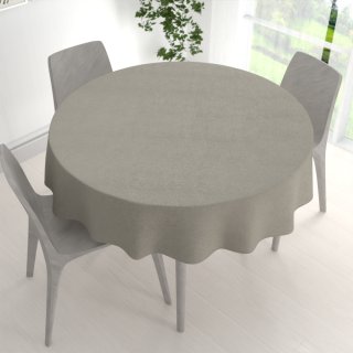 Kulatý ubrus/imitace broušené kůže Alcantara ALC-014 Světle šedý - detail 1 - Biante.cz