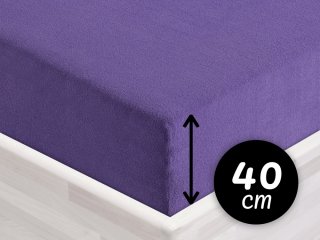 Froté napínacie prestieradlo na extra vysoký matrac FR-013 Fialové - Biante.sk Froté napínacie prestieradlo na extra vysoký matrac FR-013 Fialové - Biante.sk