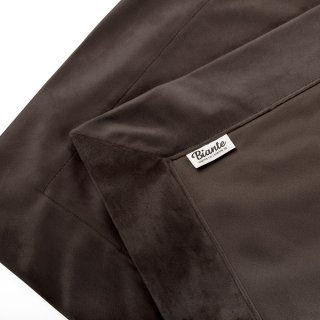 Sametový přehoz/běhoun na postel Velvet Premium SVP-016 Tmavě hnědý - detail 1 - Biante.cz