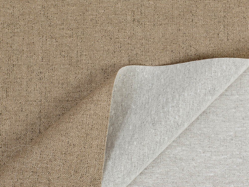 Dekorační látka Porto PRT-020 Kávově hnědá režná - šířka 140 cm - detail 4 - Biante.cz