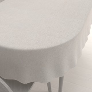 Dekorační oválný ubrus BKW-205 Režný žíhaný - Biante.cz Dekorační oválný ubrus BKW-205 Režný žíhaný - Biante.cz