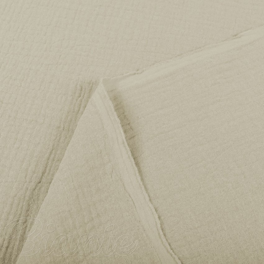 Mušelín dvojitá gázovina MSN-098 Latte - metráž šírka 135 cm - detail 3 - Biante.sk