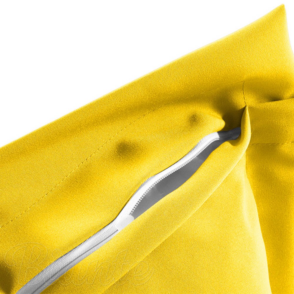 Dekorační povlak na polštář s lemem Rongo RG-029 Sytě žlutý - detail 1 - Biante.cz