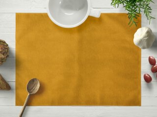 Sametové prostírání na stůl Velvet Premium SVP-037 Zlatavě oranžové - Biante.cz Sametové prostírání na stůl Velvet Premium SVP-037 Zlatavě oranžové - Biante.cz