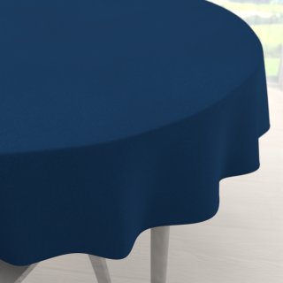 Dekorační kulatý ubrus BKU-117 Námořnický modrý - Biante.cz