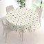 Detský bavlnený okrúhly obrus Sandra SA-203 Žlto-sivé hviezdy - detail 1 - Biante.sk