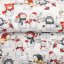 Vánoční bavlněná látka/plátno Sandra SA-661 Sněhuláci na světle šedém - šířka 160 cm - detail 2 - Biante.cz
